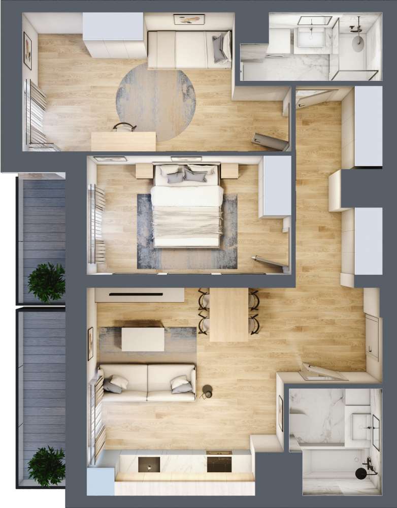 3 pokoje | świetna lokalizacja| obok parku | SPRAWDŹ - Pełny obrazek: 2/8