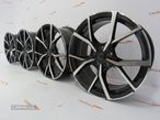 Jantes Look  Volkswagen Golf R 2022 18 x 7.5 et42 5x112 Preto + Polido - 7