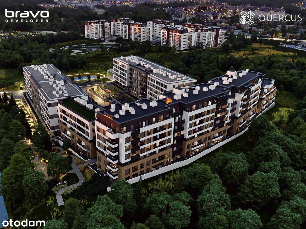 Quercus C.11.A przestrzeń 3 pokoje duży balkon