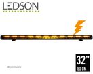 Led Bar Ledson cu pozitie Galbena si Alba + stroboscop Phoenix+ 32" 80cm - 2