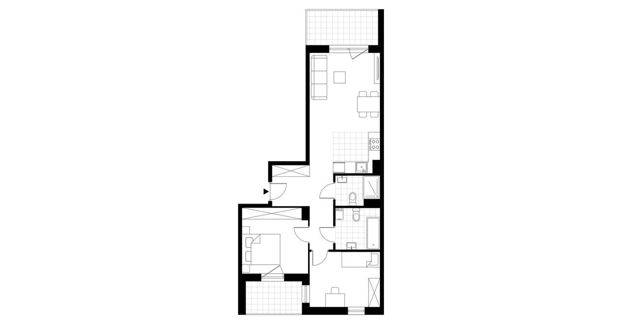 Nowe Miasto | apartament 3-pok. | A1.1.4 - Pełny obrazek: 4/9