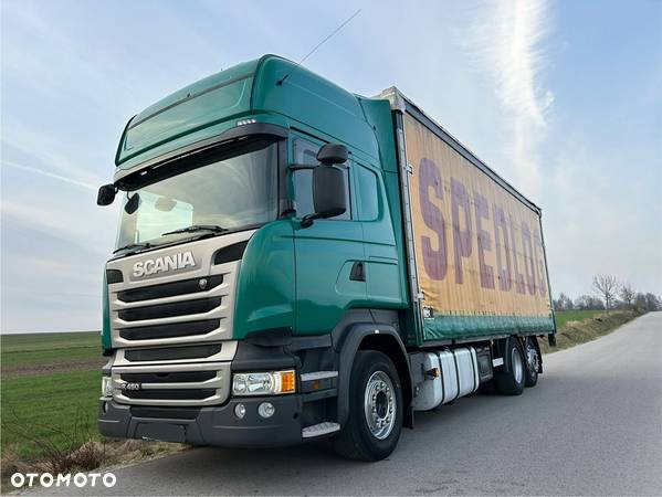 Scania R450 bez EGR TOPLINE ZESTAW JUMBO / RETARDER / z Niemiec / 2015 / ORYGINALNY PRZEBIEG / PODNOSZONA OŚ SAF / KOTSCHENREUTHER / - 27