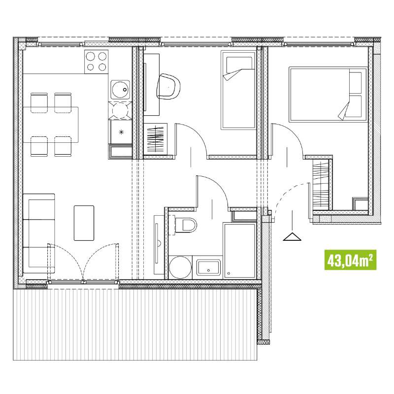3 pokoje z ogródkiem, taras - bez pośredników, ostatni etap budowy - Pełny obrazek: 5/5