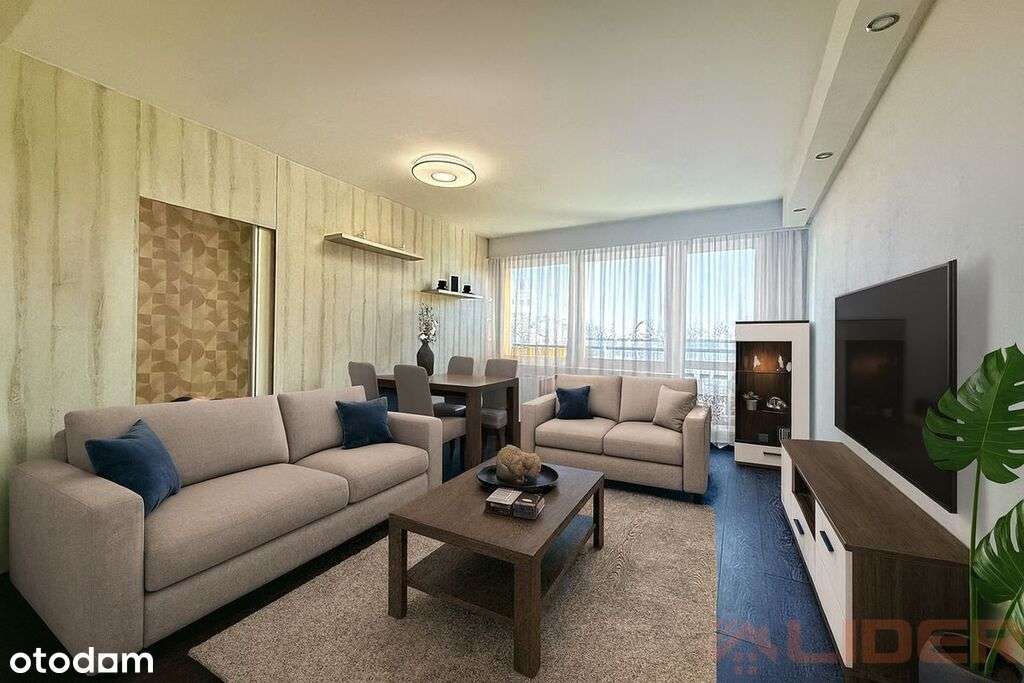 Słoneczne mieszkanie 3-pokojowe w niskim bloku - Pełny obrazek: 1/10