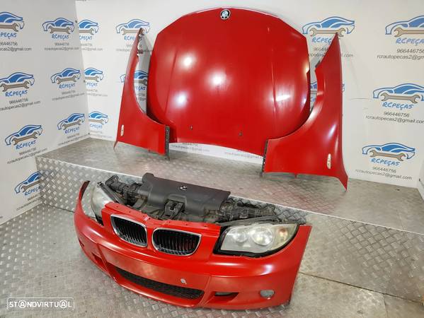 FRENTE COMPLETA BMW SERIE 1 E81 E87 PACK M CAPOT PARACHOQUES GUARDA-LAMAS OTICAS RADIADOR VENTILADOR FRENTE FIBRA REFORÇO - 23