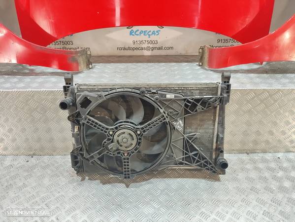 FRENTE COMPLETA OPEL CORSA D S07 CAPOT PARACHOQUES GUARDA-LAMAS OTICAS RADIADOR VENTILADOR FRENTE FIBRA REFORÇO - 17