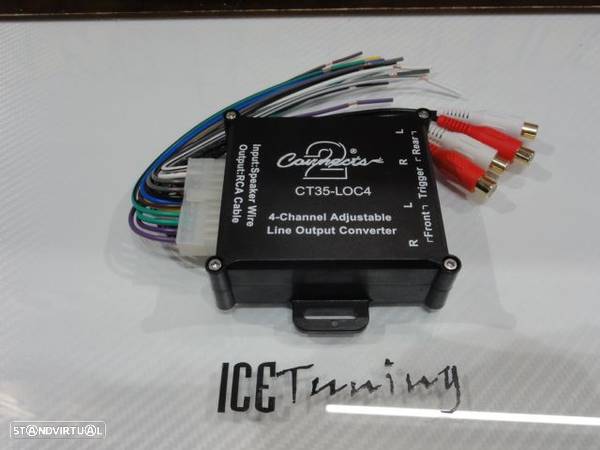 Transformador / conversor de sinal alta para baixa, fio de coluna para RCA com remote - 2