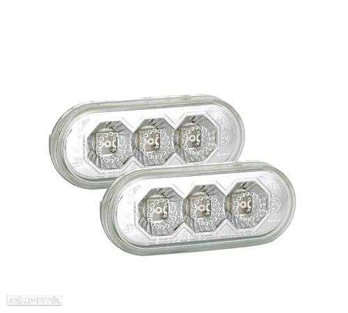 PISCAS LATERAIS LED VOLKSWAGEN VW PARA SEAT FORD CROMADO - 1