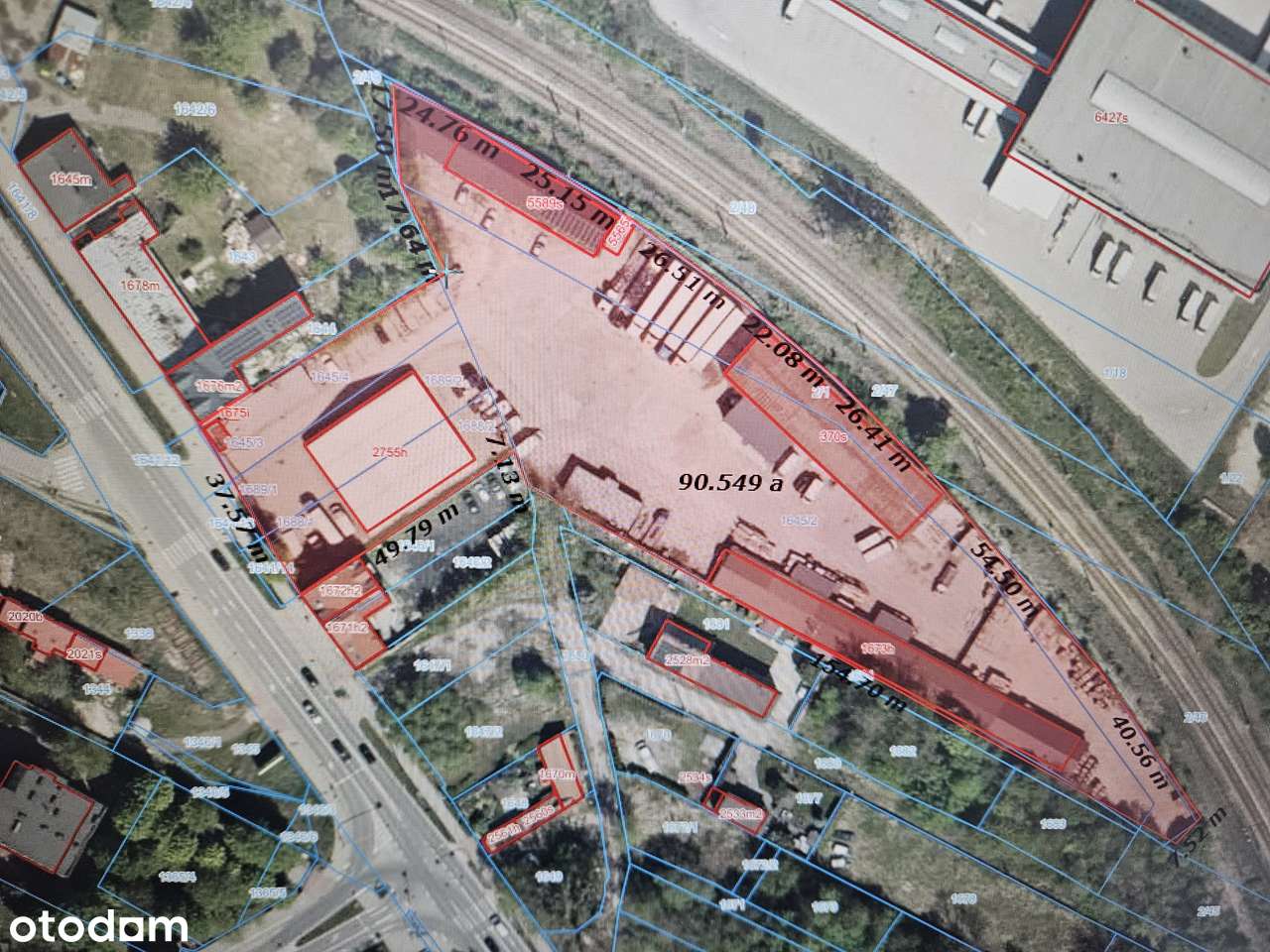 Działka przemysłowo- handlowa w centrum