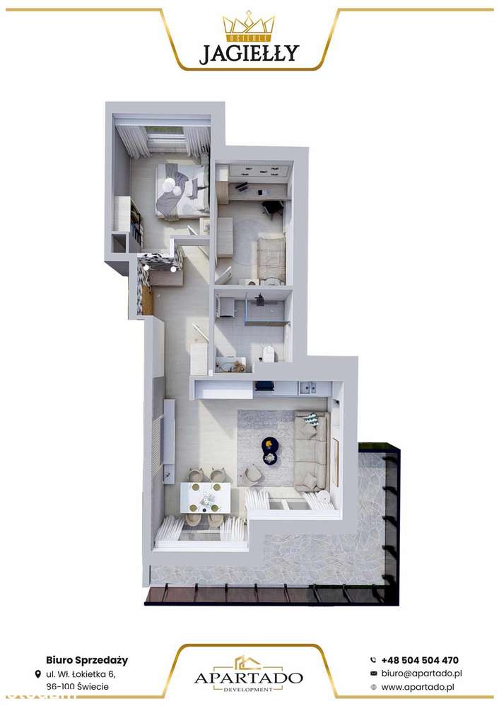 Mieszkanie nr. 1 | 64,37 m² | Parter| JAGIEŁŁY I | NOWA CENA!-6