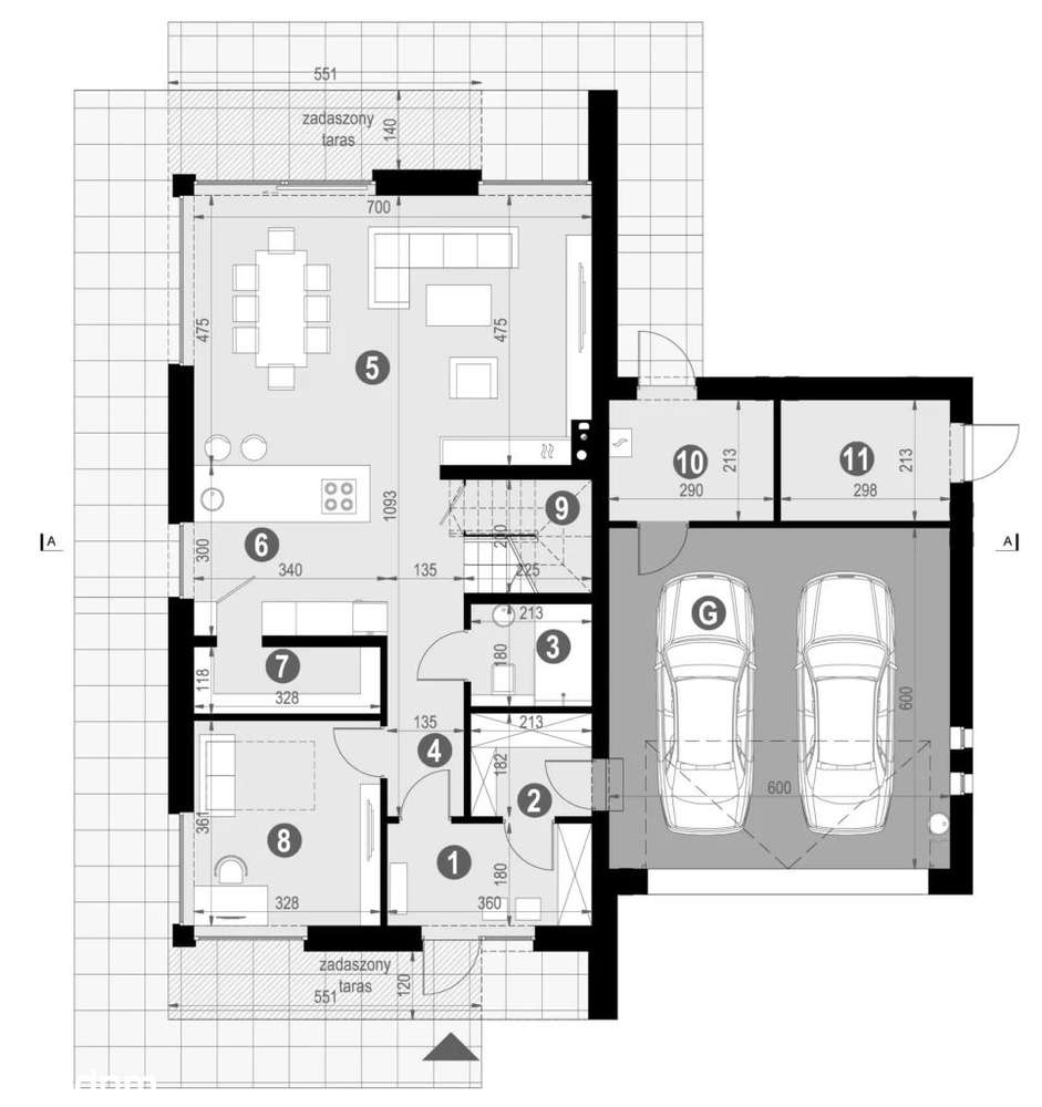 Nowoczesna Stodoła 1/2 Bliźniaka 2xGaraż Przy Lesie Utwardzony Dojazd - Pełny obrazek: 4/14