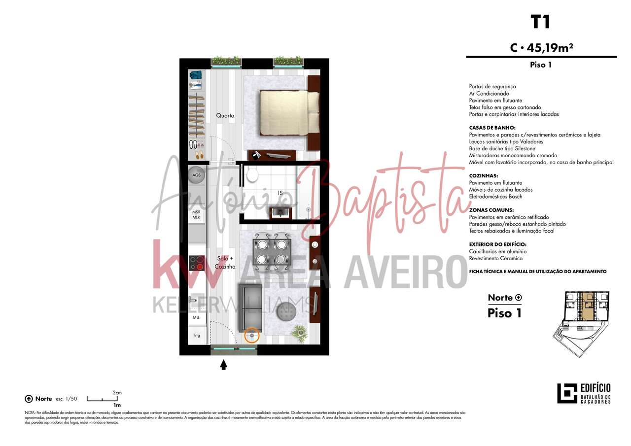Oportunidade T1 no Centro de Aveiro | Cedência de Posição-7