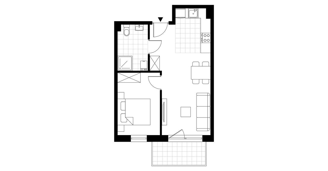2-pokojowe mieszkanie 37m2 Bez Pośredników - Pełny obrazek: 4/9