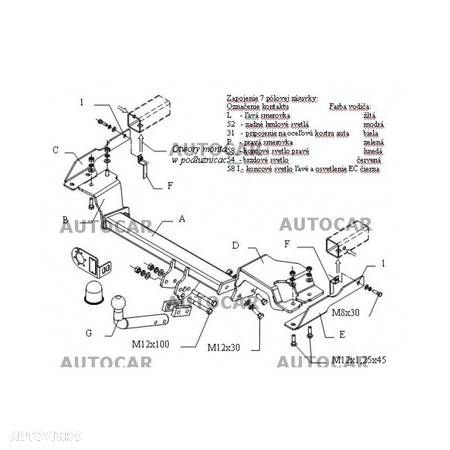 Carlig de remorcare pentru Toyota YARIS,CROSS - /5 usi.- sistem semidemontabil -cu suruburi - din 6.2020/2021 - - 4