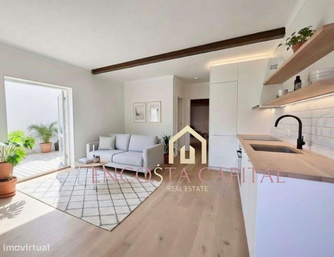 Apartamento T1 Condomínio fechado com piscina-5