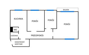 Dąbrowa Górnicza- Piłsudskiego - 3 pokoje - OKAZJA