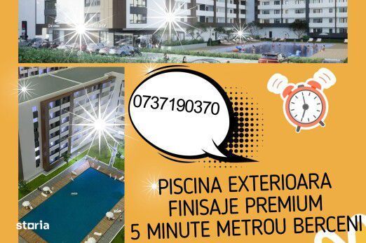 5 minute metrou Berceni-Finisaje Premium-Garsoniera Investitie