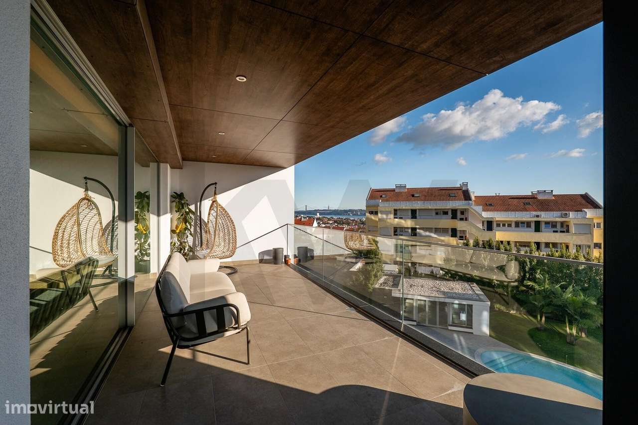 Apartamento T3 com em condomínio fechado com piscina em Algés, Oeiras. - Grande imagem: 4/27