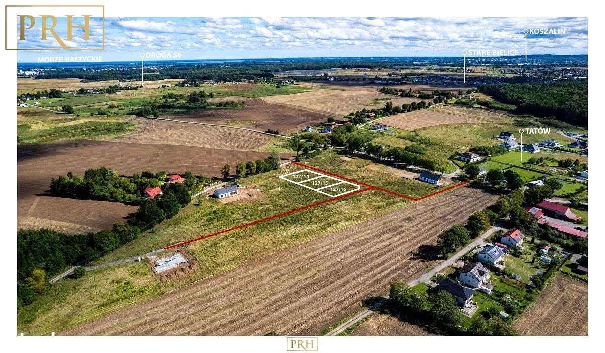 Na sprzedaż 3 działki w malowniczy Tatów/ Koszalin 5 km-2