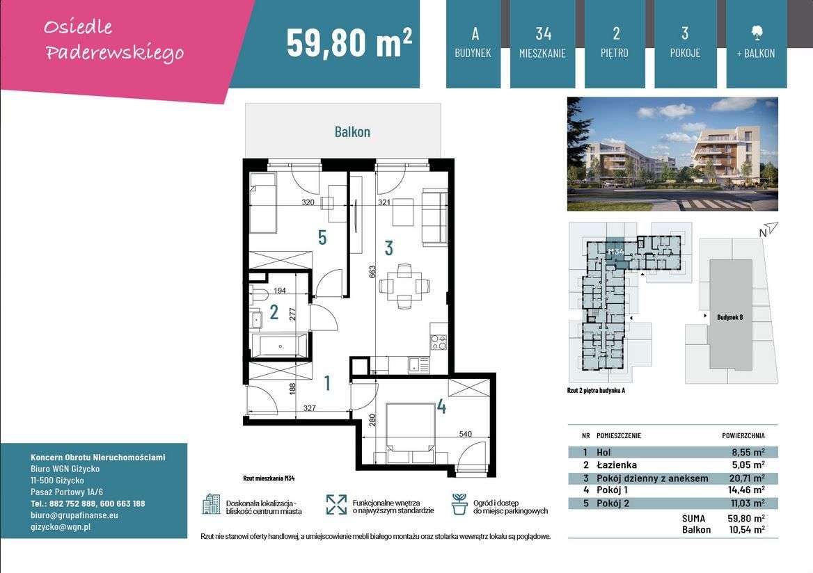 Na sprzedaż Apartamenty ul.Paderewskiego-7