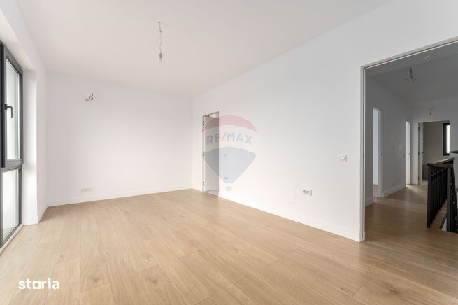 Vilă cu 4 camere de vânzare, curte, 2 locuri parcare, ansamblu inchis-9
