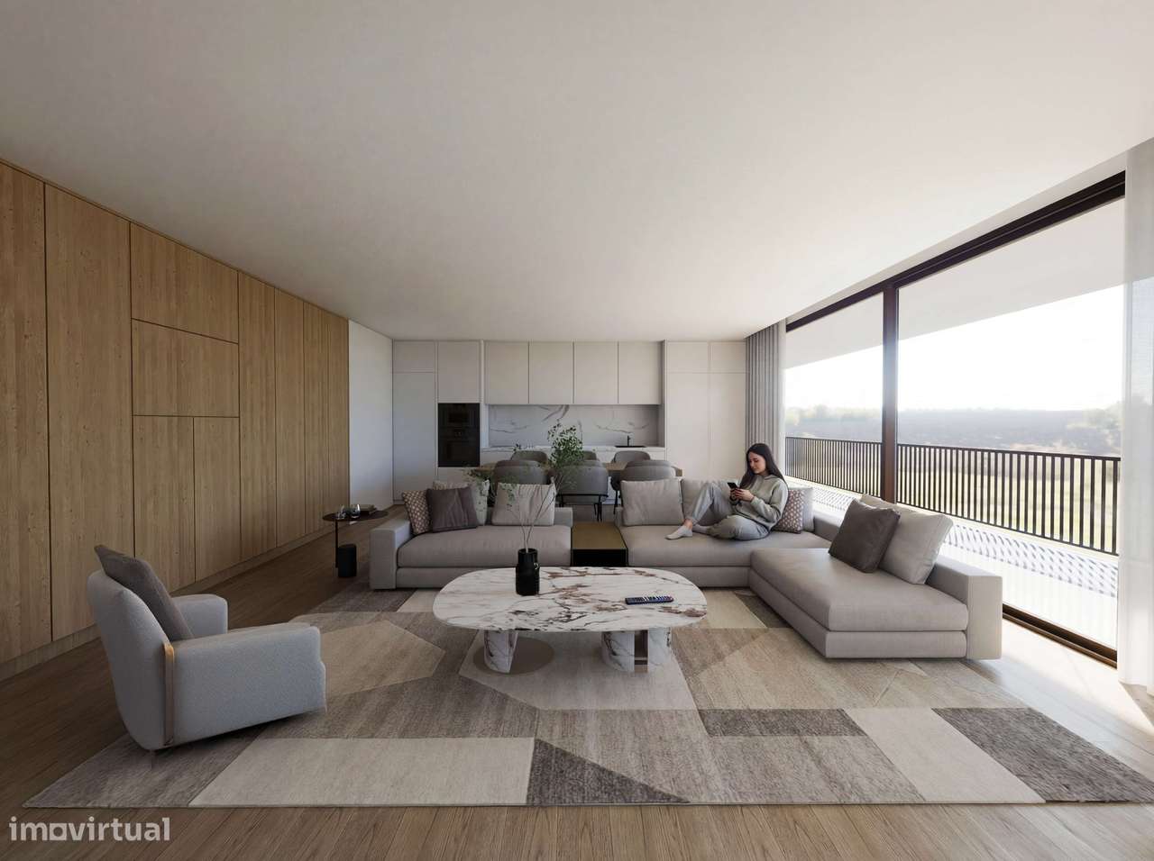 Apartamento T1 Novo em condomínio fechado - Jardins da Feira - Grande imagem: 4/7