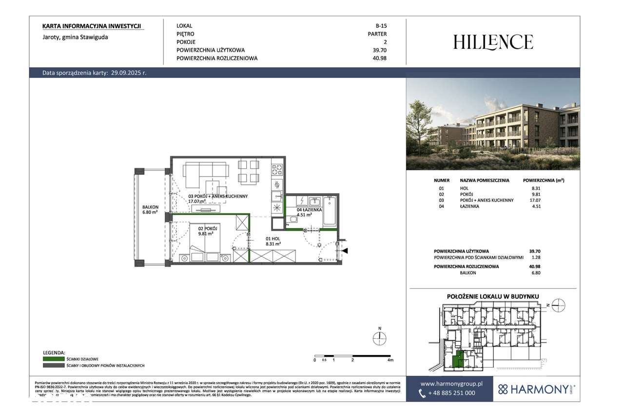 Hillence 2 - pok. B15 | Przedsprzedaż - promocja na wybrane lokale!-5