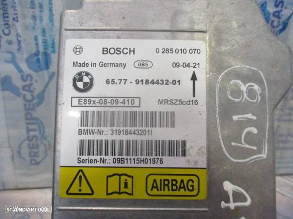 Modulo Airbag 0285010070  6577918443201 BMW E90 LCI 2009 325I 24V 220CV 4P BEGE - 3