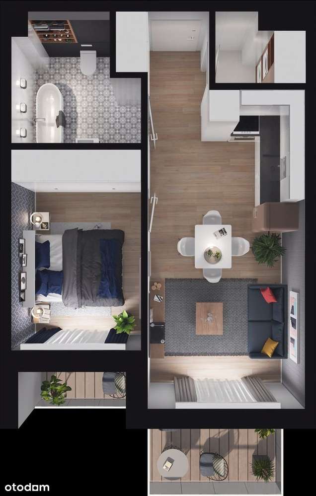 Pruszcz Park E - A.19 2-pok. 40,10 m2 - 2 balkony - gotowe! - Pełny obrazek: 4/20