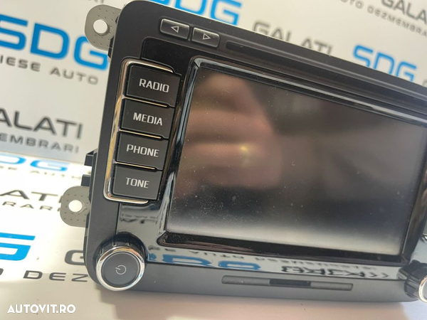 Navigatie Columbus RNS510 Radio CD Player Skoda Superb 2 2008 - 2015 Cod 3T0035686C A2C89858800 - 3