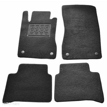 Covorase mocheta Mercedes Clasa E W211 4p 2002-, NEGRU, set de 4 bucati - 1