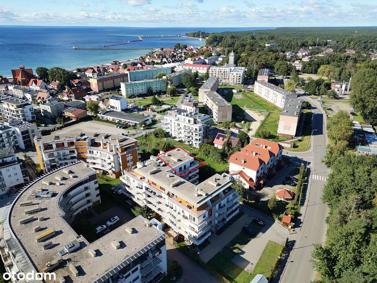 Duże mieszkanie z 2 tarasami z widokiem na morze/72m2/3 pok/2012r blok - Pełny obrazek: 3/20