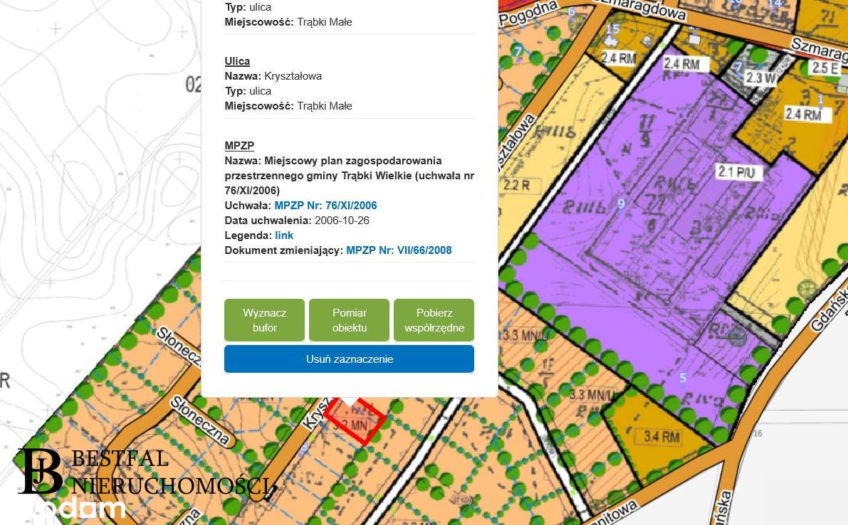 Atrakcyjna działka w centrum Trąbek Małych - Pełny obrazek: 5/7
