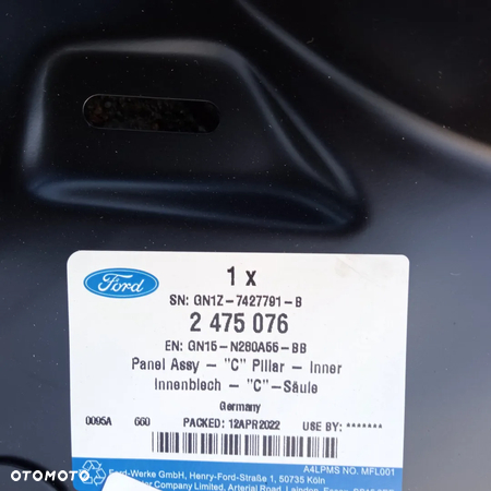 FORD ECOSPORT BŁOTNIK LEWY TYL WEWNETRZNY NOWY ECO SPORT - 4