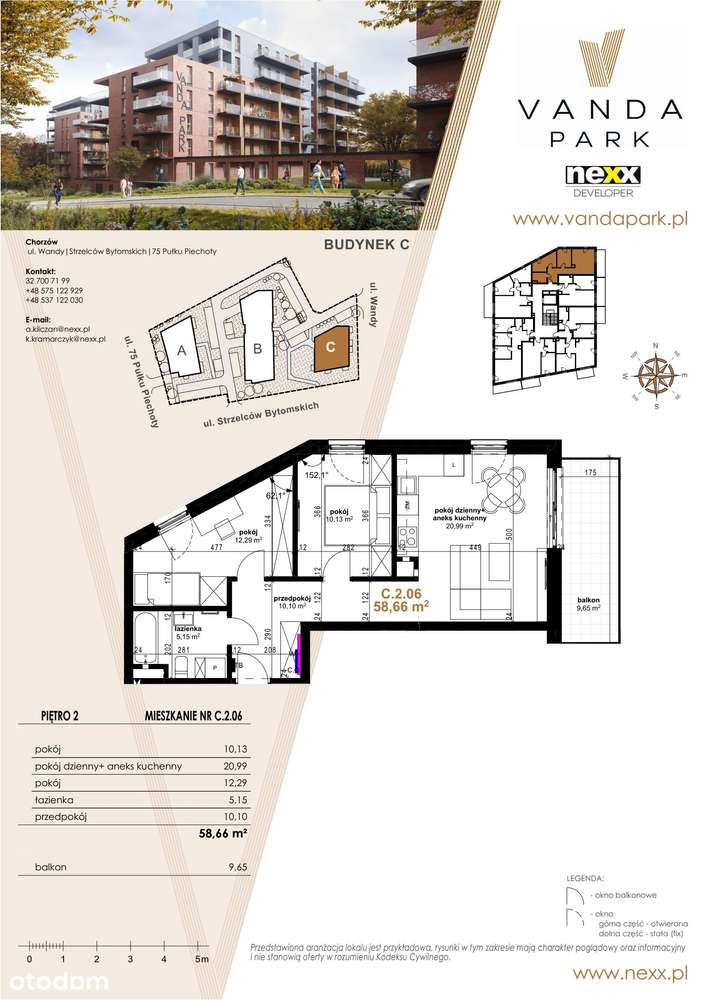 Vanda Park | mieszkanie 3-pok.| C.2.6 - Pełny obrazek: 2/9