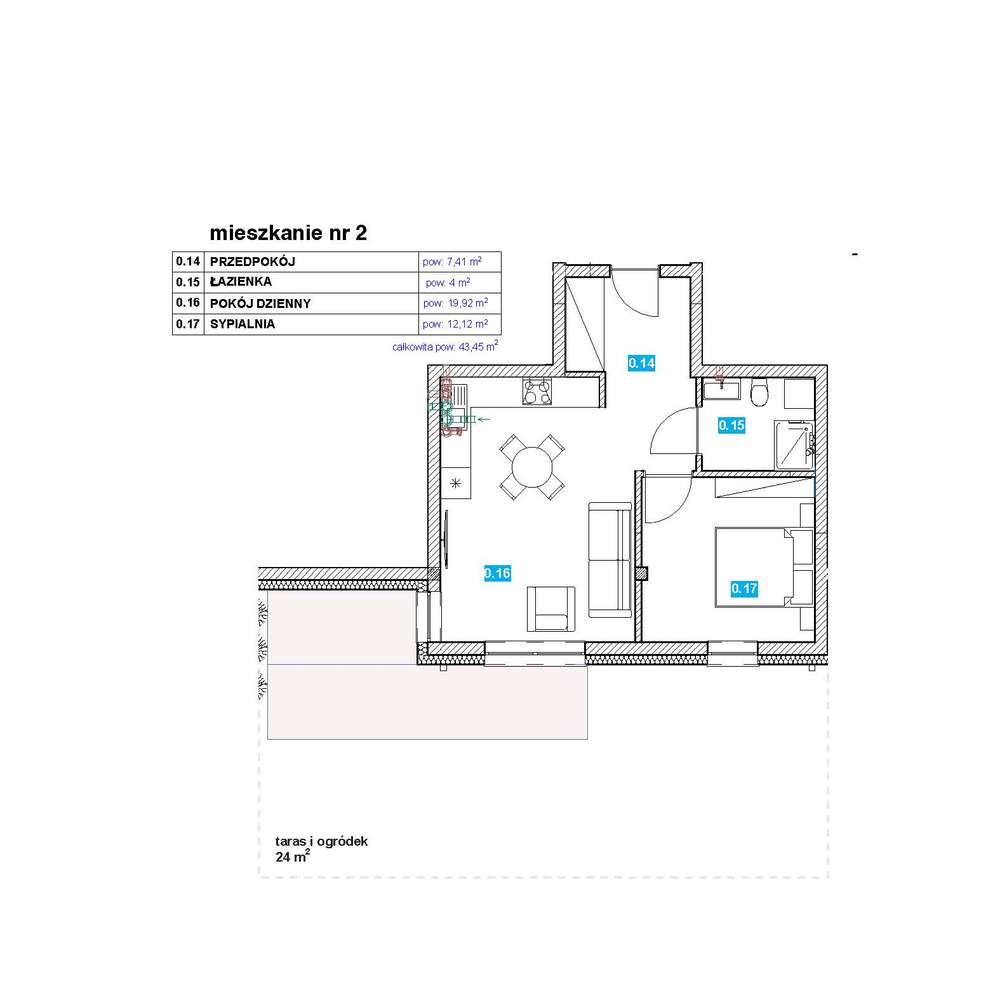 2-pokojowe mieszkanie z własnym ogródkiem w Olszówce - Pełny obrazek: 2/8