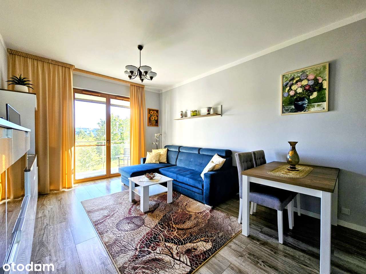 Ciche mieszkanie 47 m2- dwa pokoje. Duży balkon. Zieleń. Warszawa-4