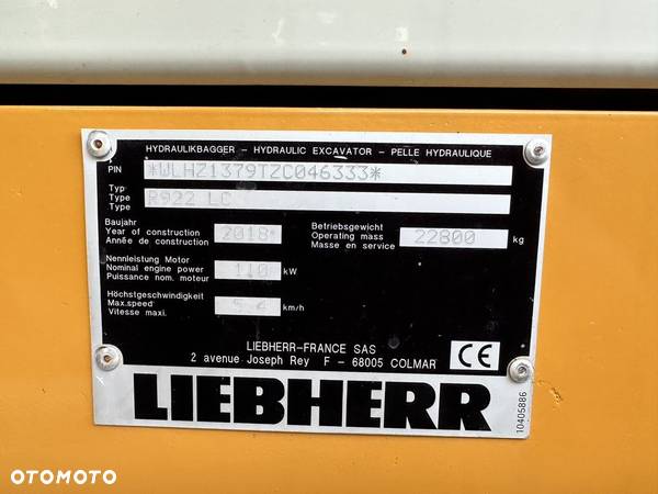 Liebherr R922 koparka gąsiennicowa 2018 rok 20 -25 ton 6650 mtg 150KM wynajem GWARANCJA - 12