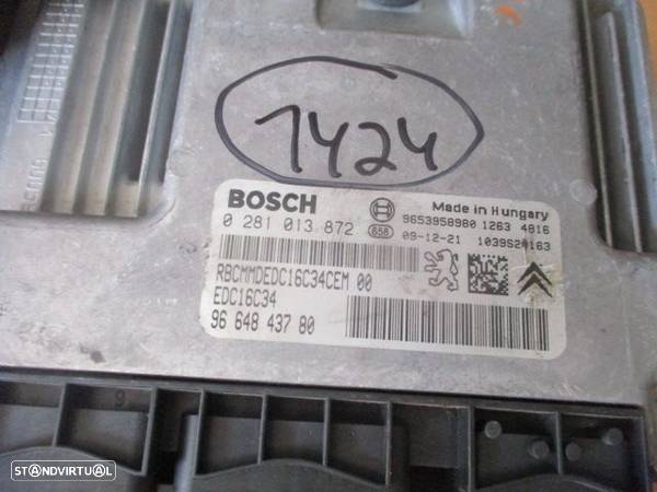 Centralina 9664843780 0281013872 9664983480 PEUGEOT 207 SW 2010 1.6HDI 90CV 5P CINZA BOSCH - 4