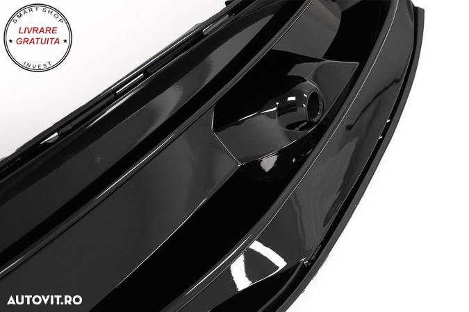 Grile Laterale Bara Fata Negru Lucios Mercedes CLA W117 C117 Facelift (2016-2018) - livrare gratuita - 8