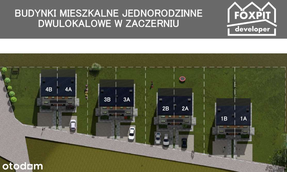 BLIŹNIAKI-ZACZERNIE-83m2-Klima- Rolety-Pompa ciepła-Stan deweloperski - Pełny obrazek: 4/17