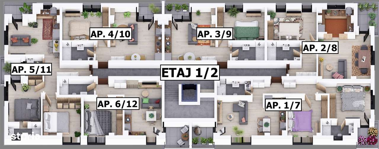 Apartament 2 camere 23 August LIDL | Proiect nou  Preturi promotionale - Imagine principală: 5/8