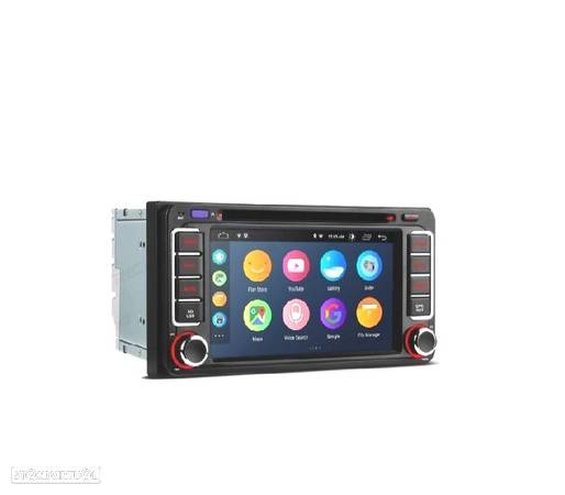 AUTO RÁDIO GPS ANDROID 10 PARA TOYOTA COROLLA RAV4 LAND CRUISER - 7