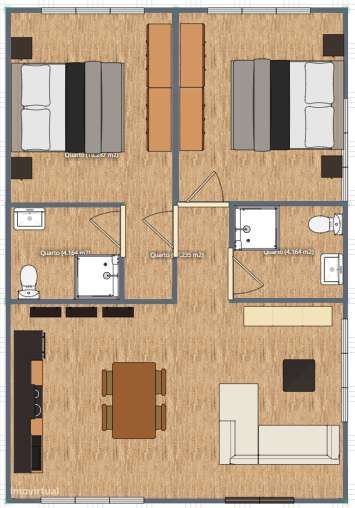 VENDIDO - Tenha um T2 a 3 minutos da Praia de Lavra - Grande imagem: 4/14