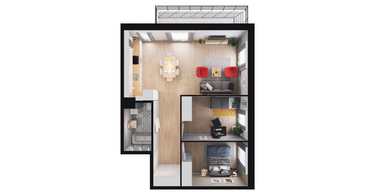 Apartamenty Balonowa  | mieszkanie 3-pok. | 6 - Pełny obrazek: 3/9