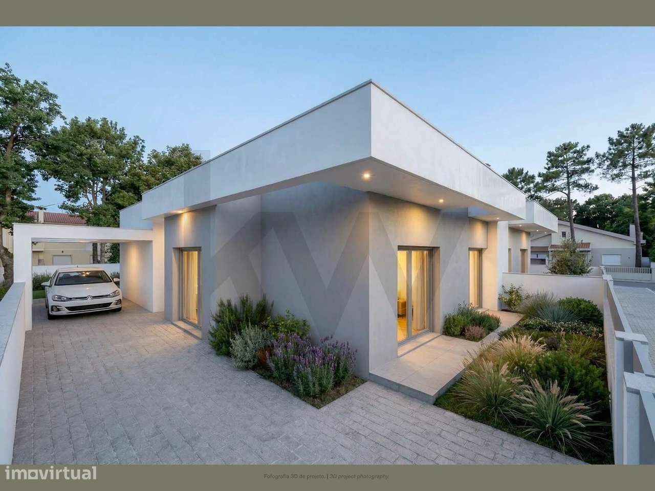 Moradia térrea T3, com suite, jardim, piscina e parqueamento-5