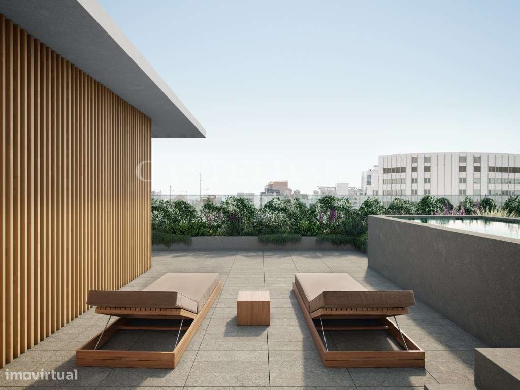 Penthouse T4 com terraço com piscina privada em Lisboa - Grande imagem: 3/64