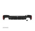 DIFUSOR TRASEIRO PARA BMW G30 G31 LOOK M5 PRETO BRILHANTE - 3