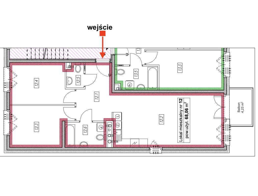 Nowe | 3 pokoje | 68,03 m² | balkon | garaż | klimatyzacja-18