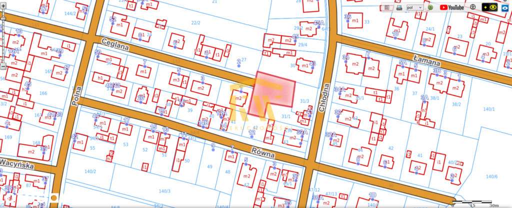 Działka blisko centrum - ulica Ceglana - Pełny obrazek: 2/2